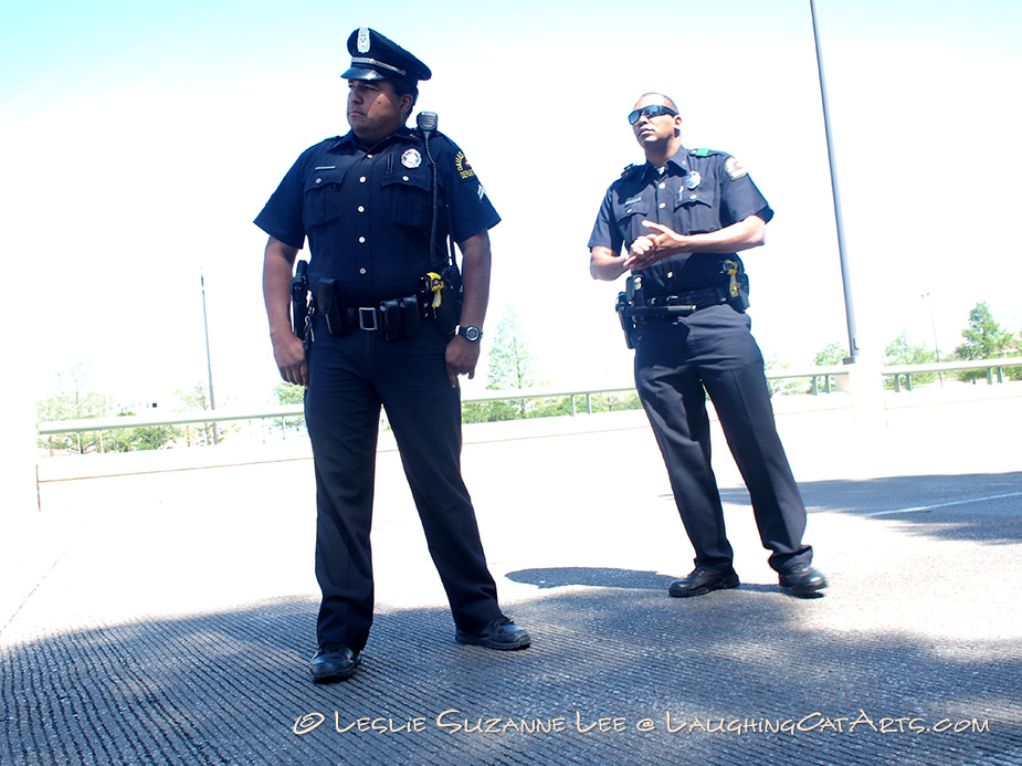 dpd at a political rally in dallas, texas